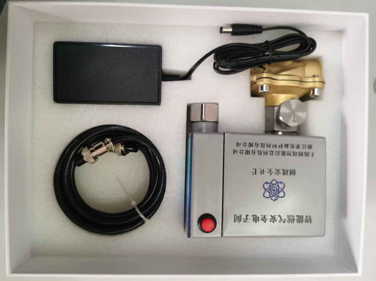 创玑安全卫士智能燃气阀包装开箱全家福-电源适配器/信号线/铜阀/主机
